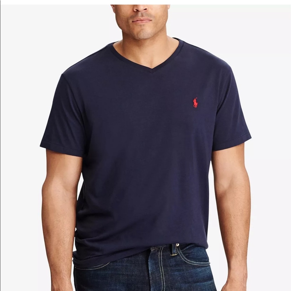 Polo Ralph Lauren Men’s XL V-Neck Navy Blue
